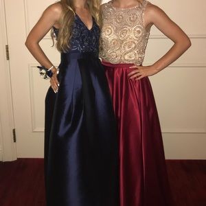 Navy prom dress
